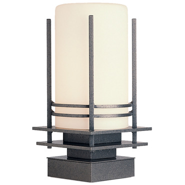 Banded Outdoor Pier Mount | Hubbardton Forge at Lightology Banded Outdoor Pier Mount