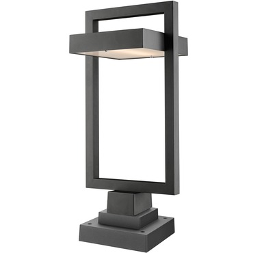 Luttrel Square Pier Mounted Post Light | Z-Lite at Lightology Luttrel Square Pier Mounted Post Light