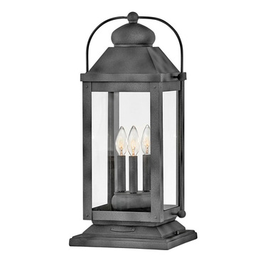 Anchorage 12V Outdoor Pier Mount Lantern | Hinkley Lighting at Lightology Anchorage 12V Outdoor Pier Mount Lantern